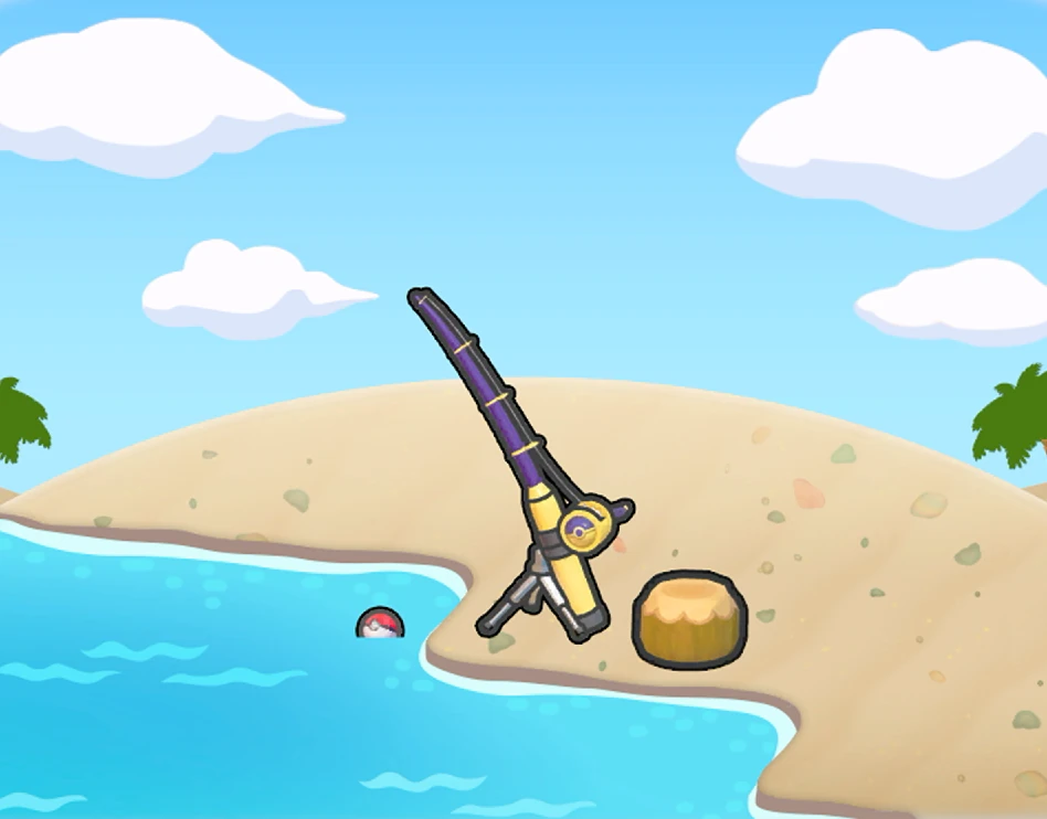 Ocean fishing spot habitat in Pokémon Pokopia