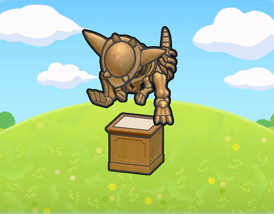 Headbutt Fossil display habitat in Pokémon Pokopia