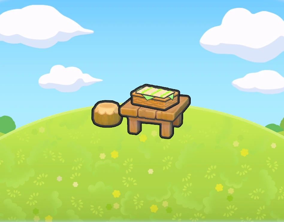 Leafy greens sandwich habitat in Pokémon Pokopia