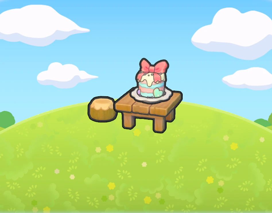 Lovely ribbon cake habitat in Pokémon Pokopia