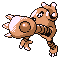 Hitmonlee in Red & Blue