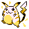Pikachu in Red & Blue