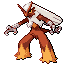 Shiny Blaziken sprite