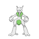 Shiny Mewtwo Mega X sprite
