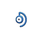 Shiny Unown D sprite