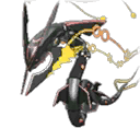 Shiny Rayquaza Mega sprite