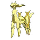 Shiny Arceus Electric sprite
