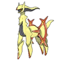 Shiny Arceus Fighting sprite