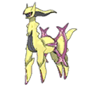 Shiny Arceus Poison sprite
