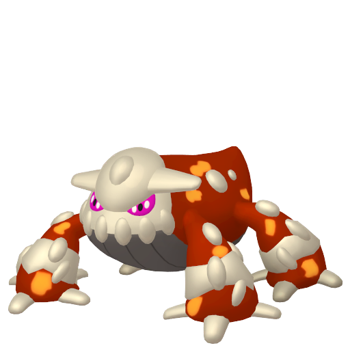 Shiny Heatran in Scarlet & Violet