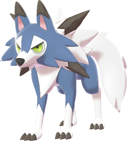 Shiny Lycanroc sprite