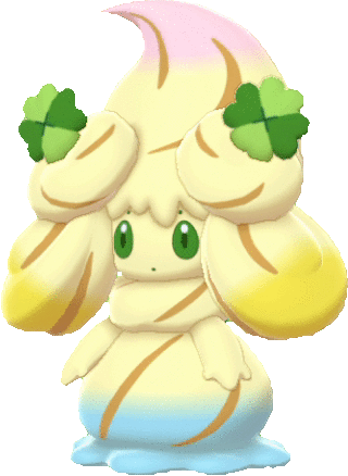 Alcremie Rainbow Swirl Clover