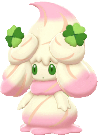 Alcremie Ruby Swirl Clover