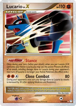 Lucario LV.X - Pokémon TCG Card | Dittobase