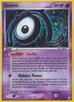 unown pokemon card value Unown - Pokémon TCG Card