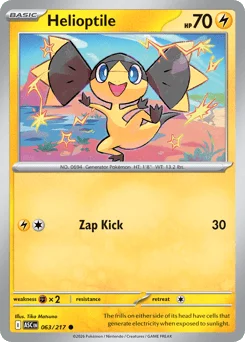Helioptile - Pokémon TCG Card | Dittobase