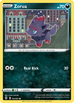 Zorua - Pokémon TCG Card | Dittobase