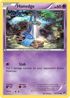 honedge mcdonald's pokemon card McDonald's Stamped Holo Foil 2014 | Honedge 7/12 | Black & White Pokemon  Card