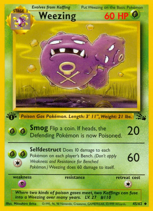 Weezing - Pokémon TCG Card | Dittobase