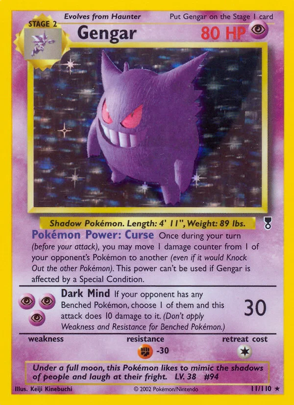 Gengar - Pokémon TCG Card | Dittobase