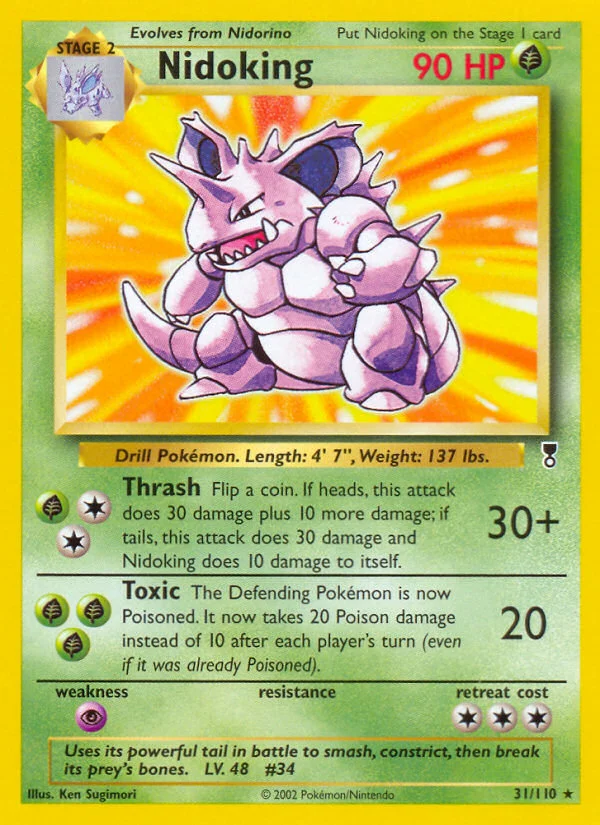 Nidoking ポケモンカード 英語版 Nidoking - Pokémon TCG Card | Dittobase