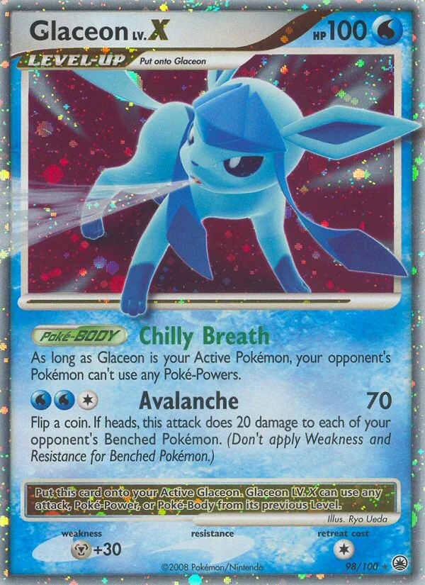 Glaceon LV.X - Pokémon TCG Card | Dittobase
