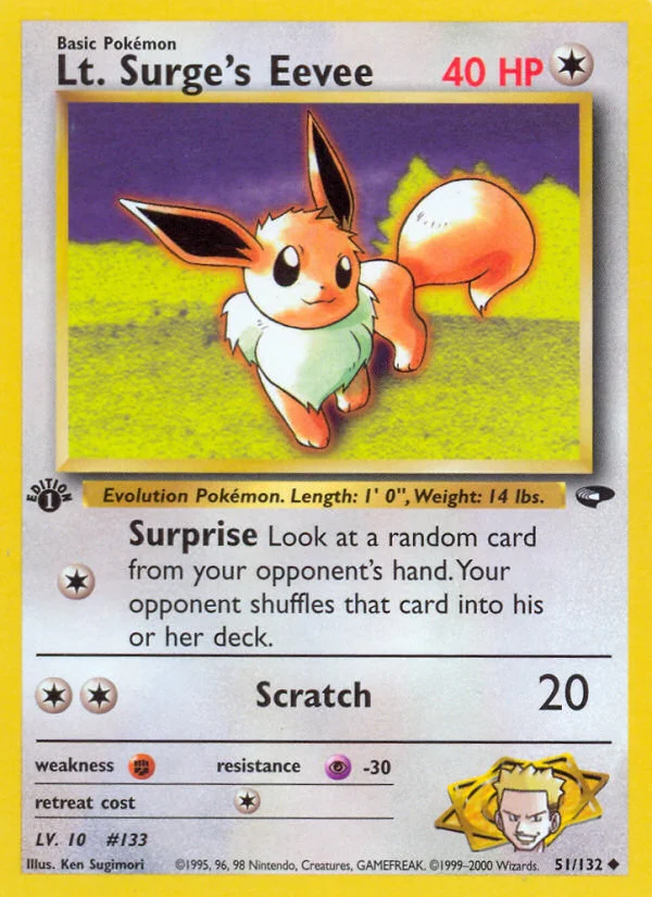 Lt. Surge's Eevee - Pokémon TCG Card | Dittobase