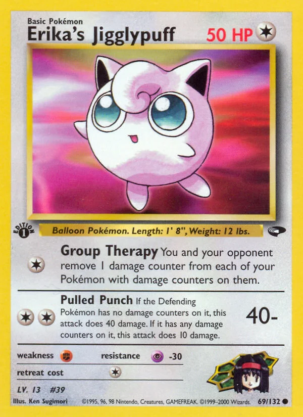 【世界63枚】 PSA9 エリカのプリン Erika’s JIGGLYPUFF Erika's Jigglypuff - Pokémon TCG Card | Dittobase