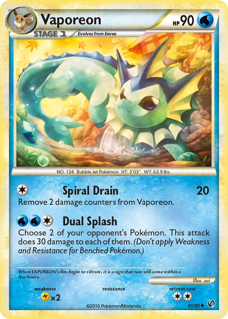 Vaporeon - Pokémon TCG Card | Dittobase