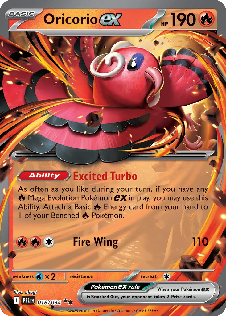 Oricorio ex - Pokémon TCG Card | Dittobase