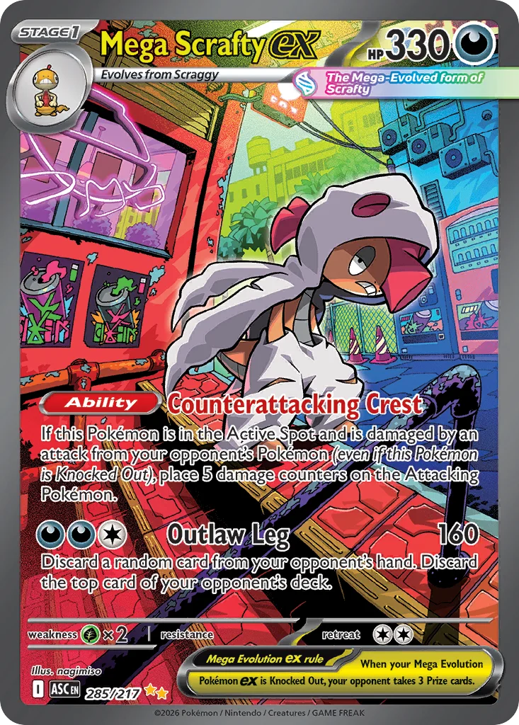 Mega Scrafty ex - Pokémon TCG Card | Dittobase