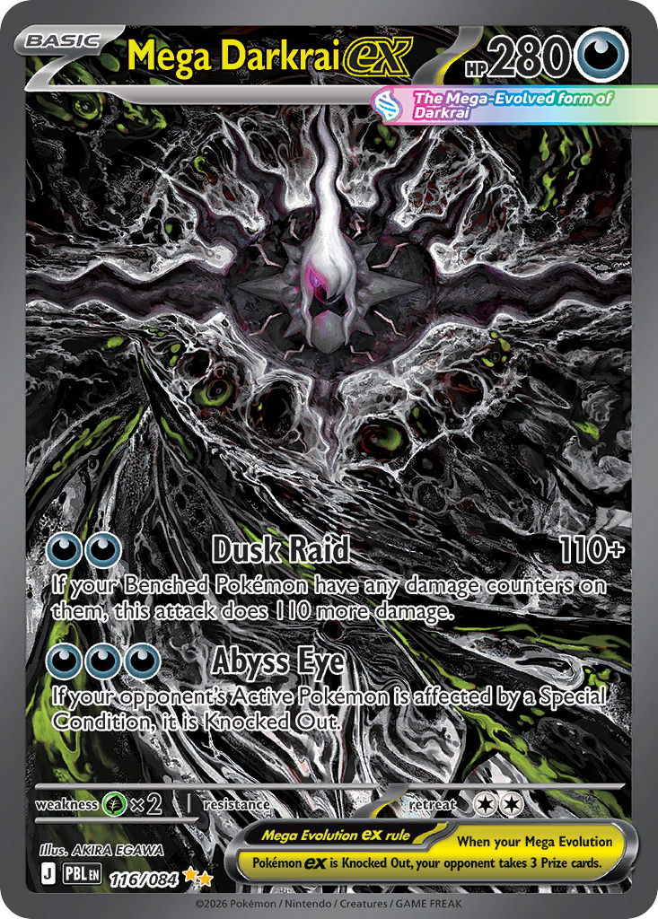 Mega Darkrai ex - Pokémon TCG Card | Dittobase
