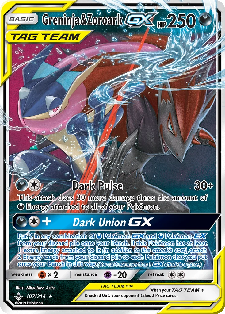Greninja & Zoroark-GX - Pokémon TCG Card | Dittobase