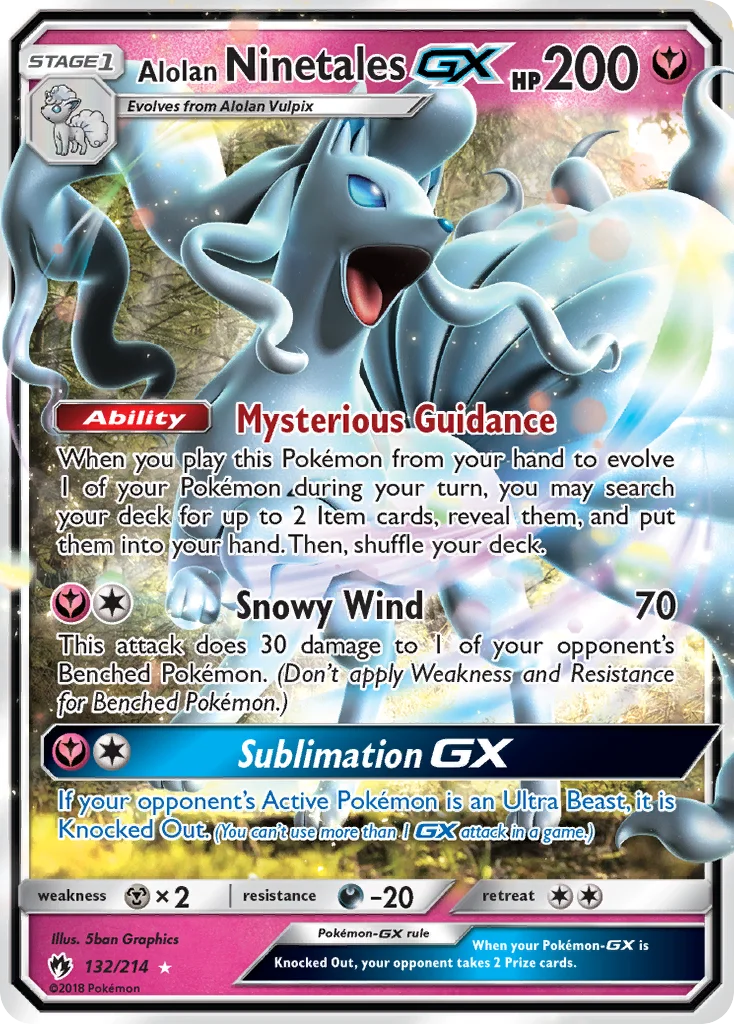 Alolan Ninetales-GX - Pokémon TCG Card | Dittobase