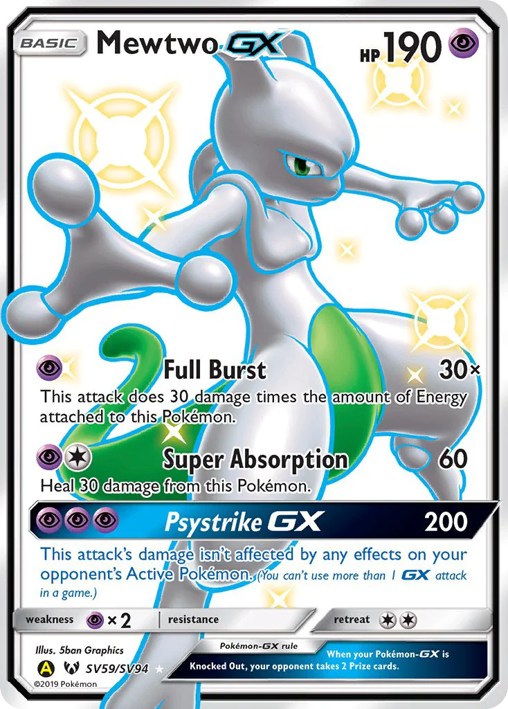Mewtwo-GX - Pokémon TCG Card | Dittobase