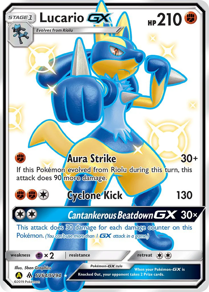 Lucario-GX - Pokémon TCG Card | Dittobase