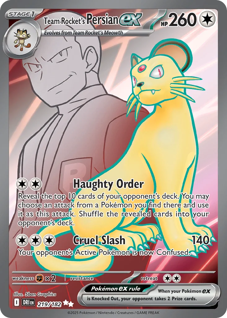Team Rocket's Persian ex - Pokémon TCG Card | Dittobase