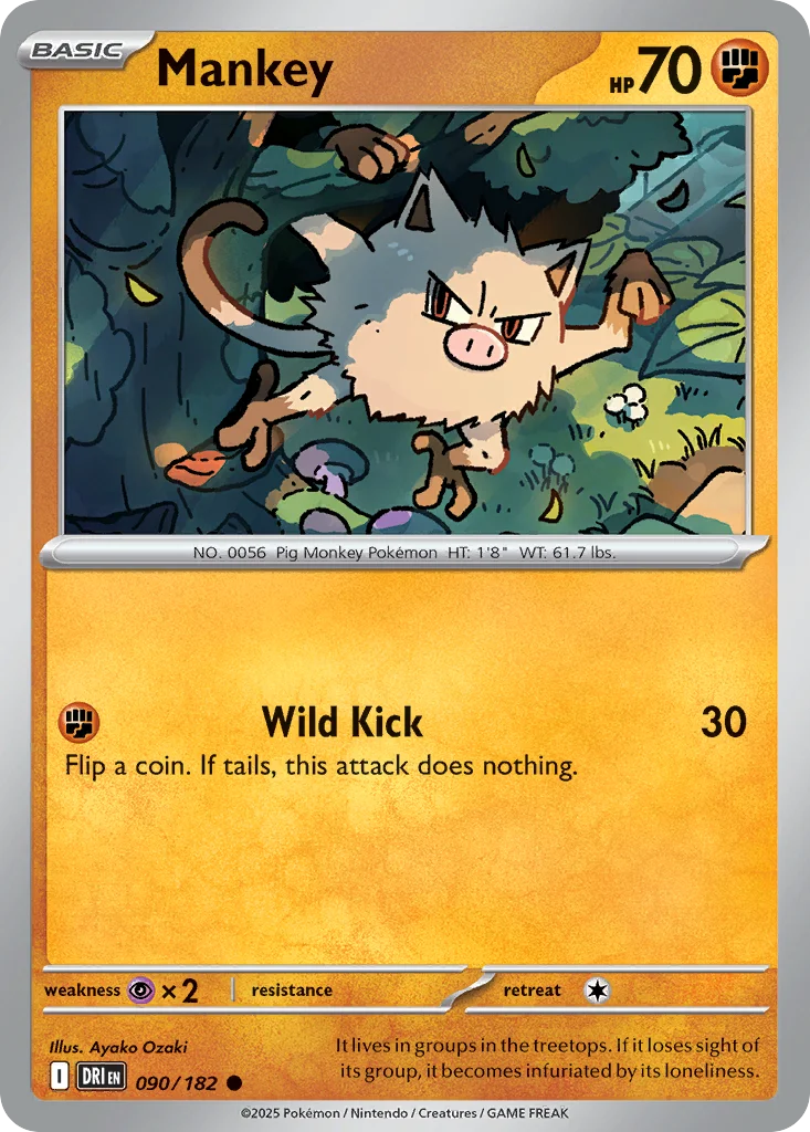 Mankey - Pokémon TCG Card | Dittobase