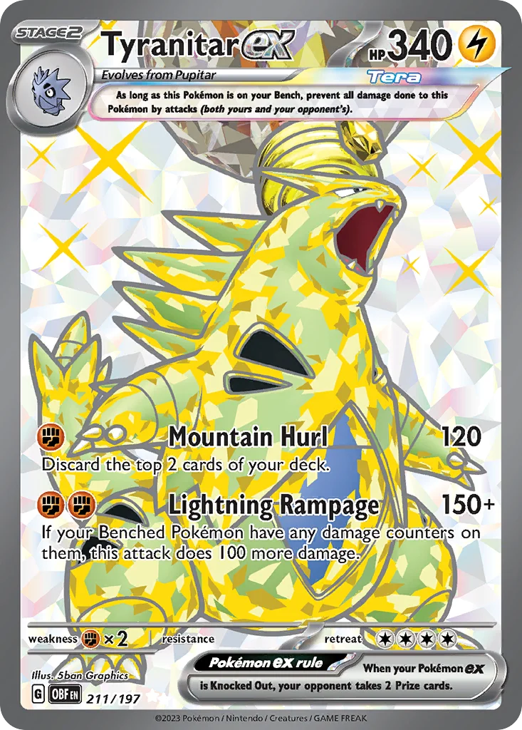Tyranitar ex - Pokémon TCG Card | Dittobase