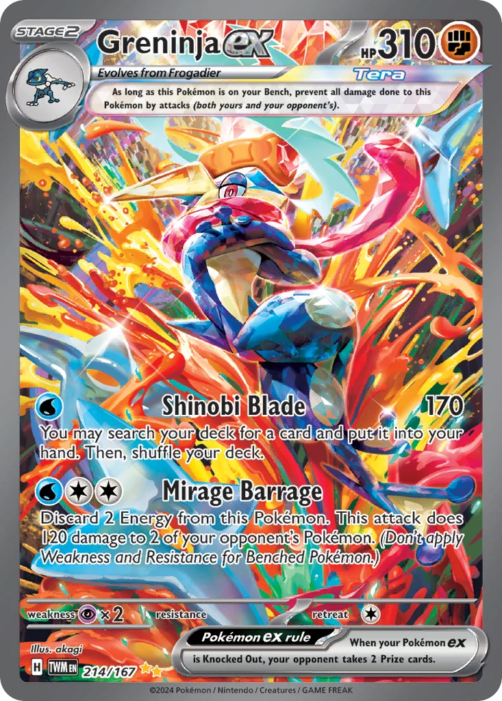 ポケモンカードゲーム Chesnaught EX Delphox EX Greninja EX Greninja ex - Pokémon TCG Card | Dittobase
