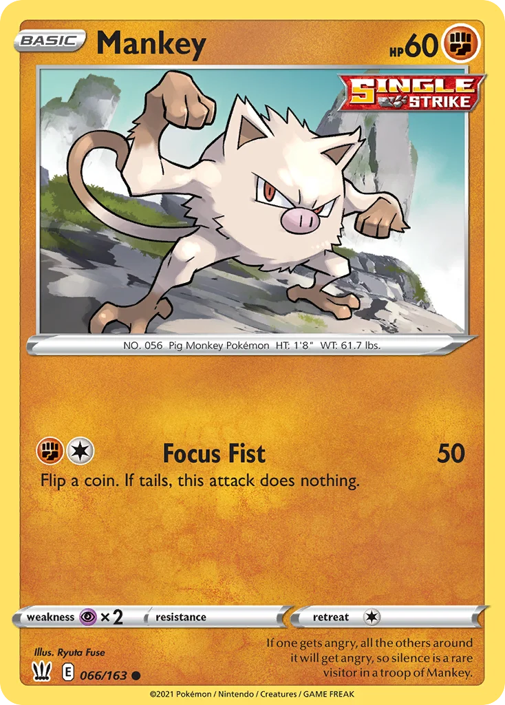 Mankey - Pokémon TCG Card | Dittobase