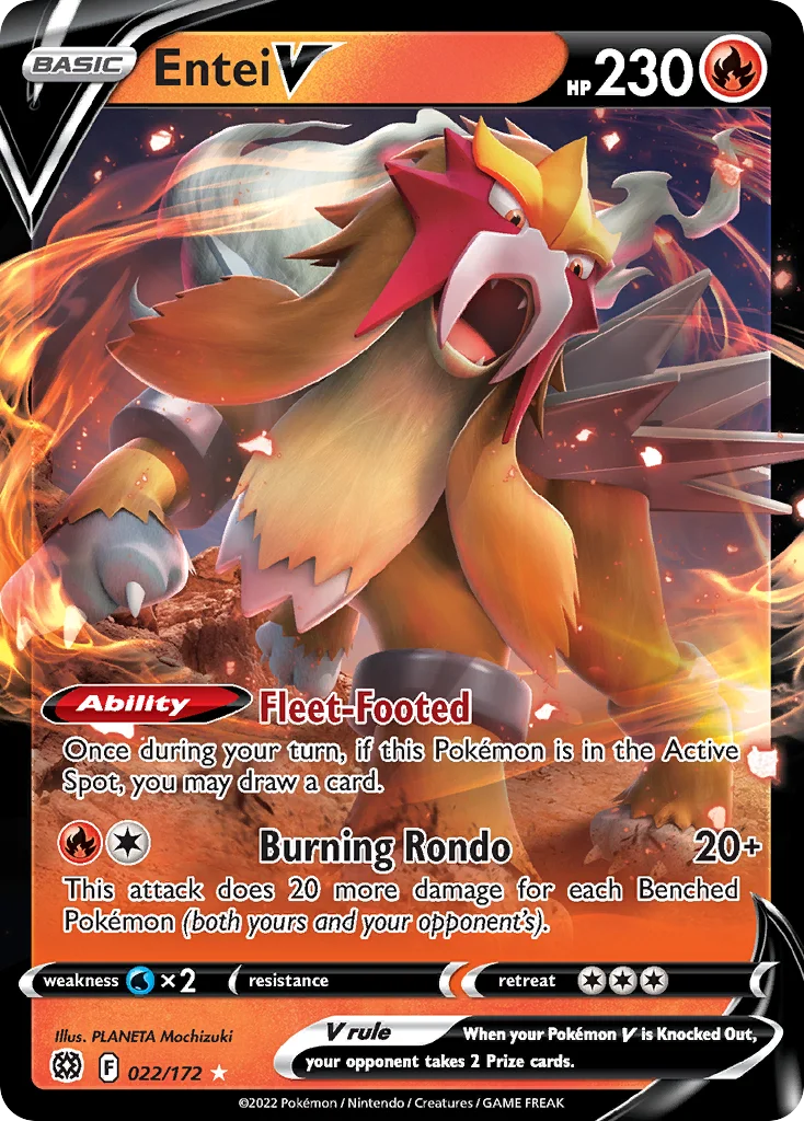Entei V - Pokémon TCG Card | Dittobase