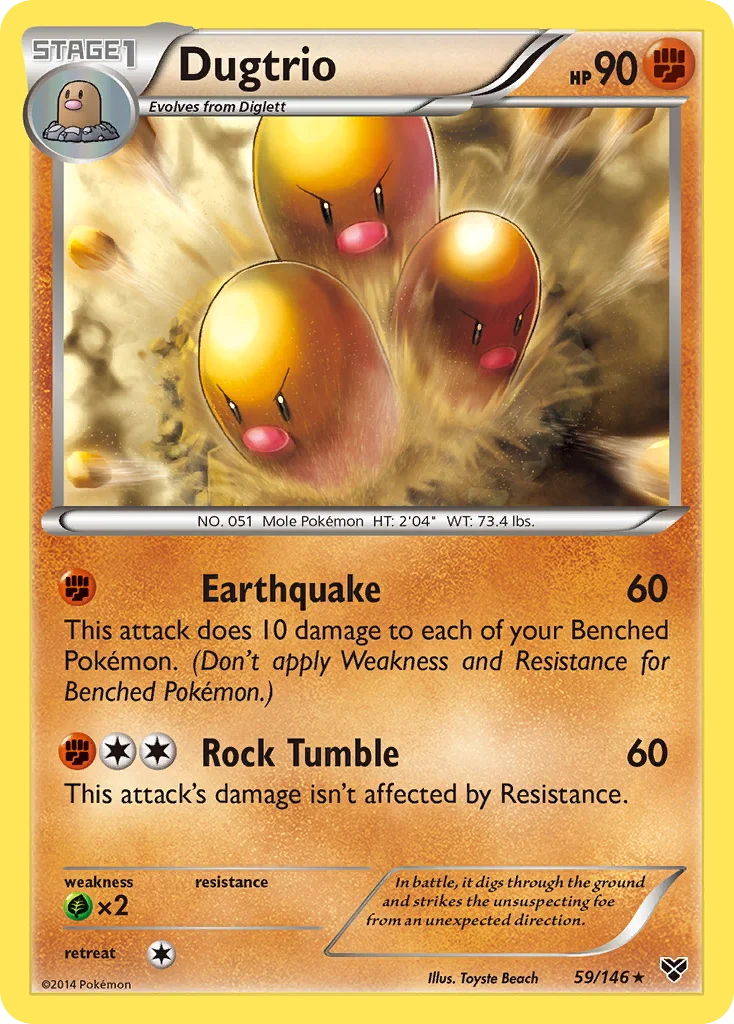 Dugtrio - Pokémon TCG Card | Dittobase