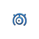 Shiny Unown M sprite