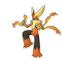 Shiny Blaziken Mega sprite
