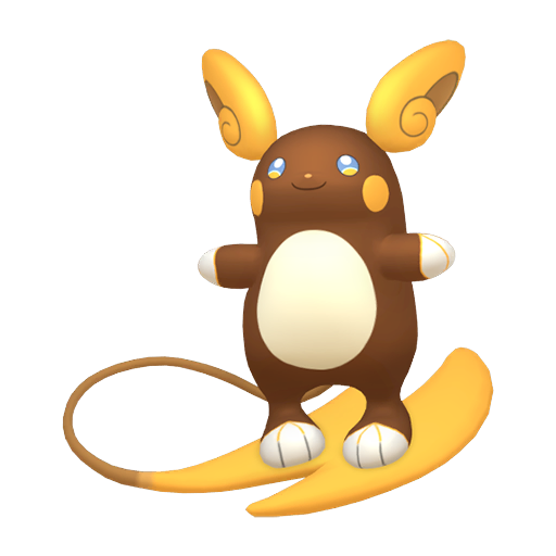 Shiny Alolan Raichu render