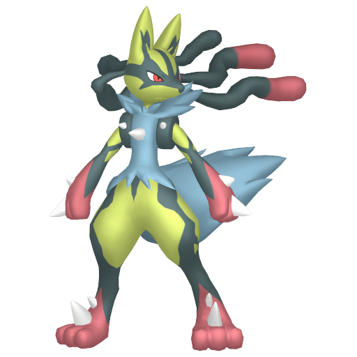 Shiny Mega Lucario render