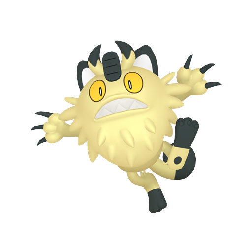 Shiny Galarian Meowth render