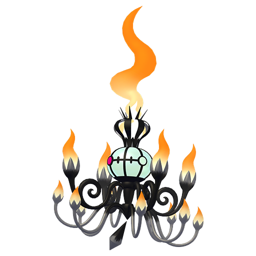 Shiny Mega Chandelure render