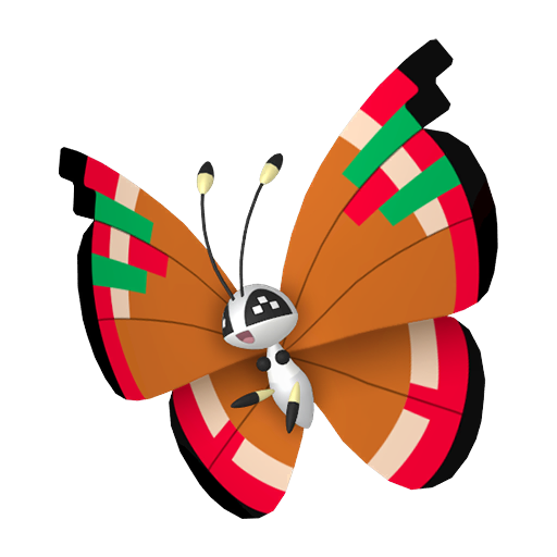Shiny Archipelago Vivillon render
